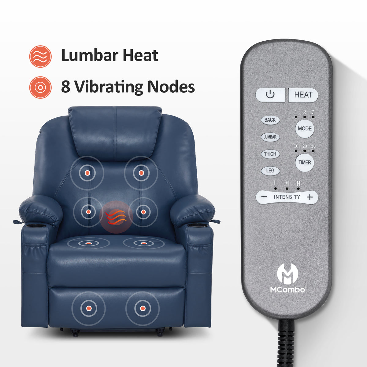 Power Lift Recliner for Elderly, Faux Leather 7040|7516|7141|R7045|R7510|R7042