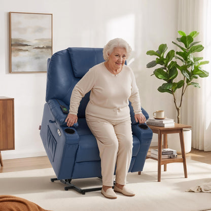 Power Lift Recliner for Elderly, Faux Leather 7040|7516|7141|R7045|R7510|R7042