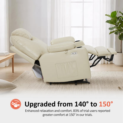 Power Lift Recliner Chair for Elderly, Massage and Heat, Faux Leather 7040|7516|7141|R7045|R7510|R7042
