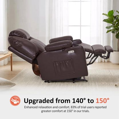 Power Lift Recliner Chair for Elderly, Massage and Heat, Faux Leather 7040|7516|7141|R7045|R7510|R7042