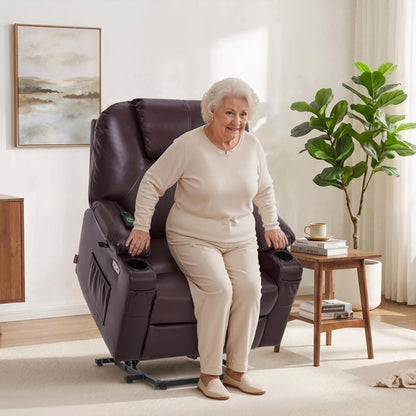 Power Lift Recliner for Elderly, Faux Leather 7040|7516|7141|R7045|R7510|R7042