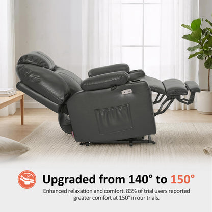 Power Lift Recliner Chair for Elderly, Massage and Heat, Faux Leather 7040|7516|7141|R7045|R7510|R7042