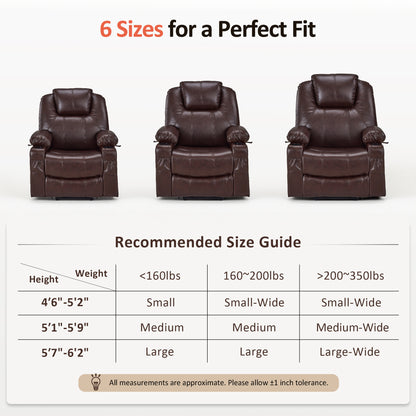 Power Lift Recliner Chair for Elderly, Massage and Heat, Faux Leather 7040|7516|7141|R7045|R7510|R7042