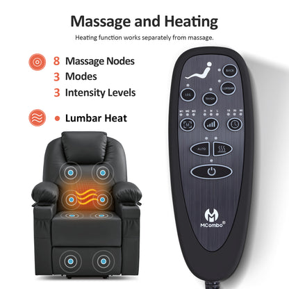 Massage and Heat, Lift Recliner Chair for Elderly