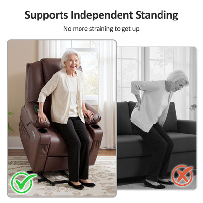 Massage and Heat, Lift Recliner Chair for Elderly