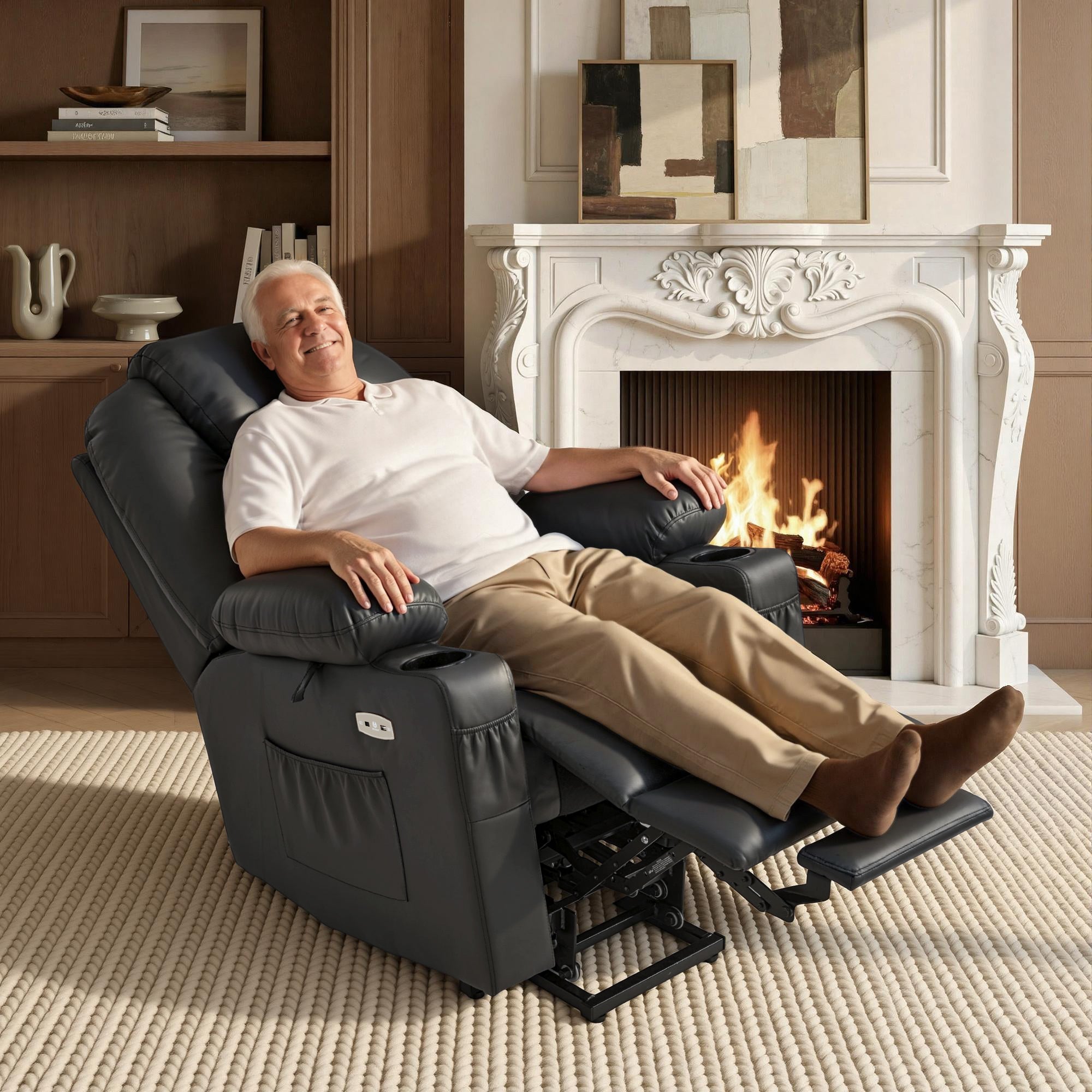 Massage and Heat, Lift Recliner Chair for Elderly