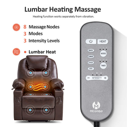 Massage and Heat, Lift Recliner Chair for Elderly
