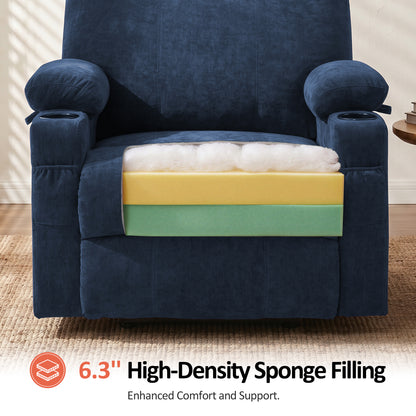 Power Lift Recliner Chair for Elderly, Massage and Heat, Fabric 7040|7516|7141|R7042|R7045|R7510