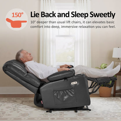 Power Lift Recliner Chair, Massage and Heat, Faux Leather 7095|7099|R7092|R7096