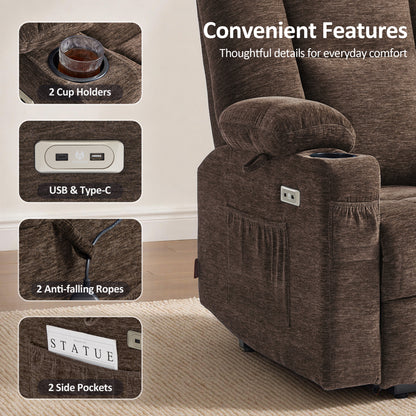 Power Lift Recliner with Airbag Massage for Eldery 7507
