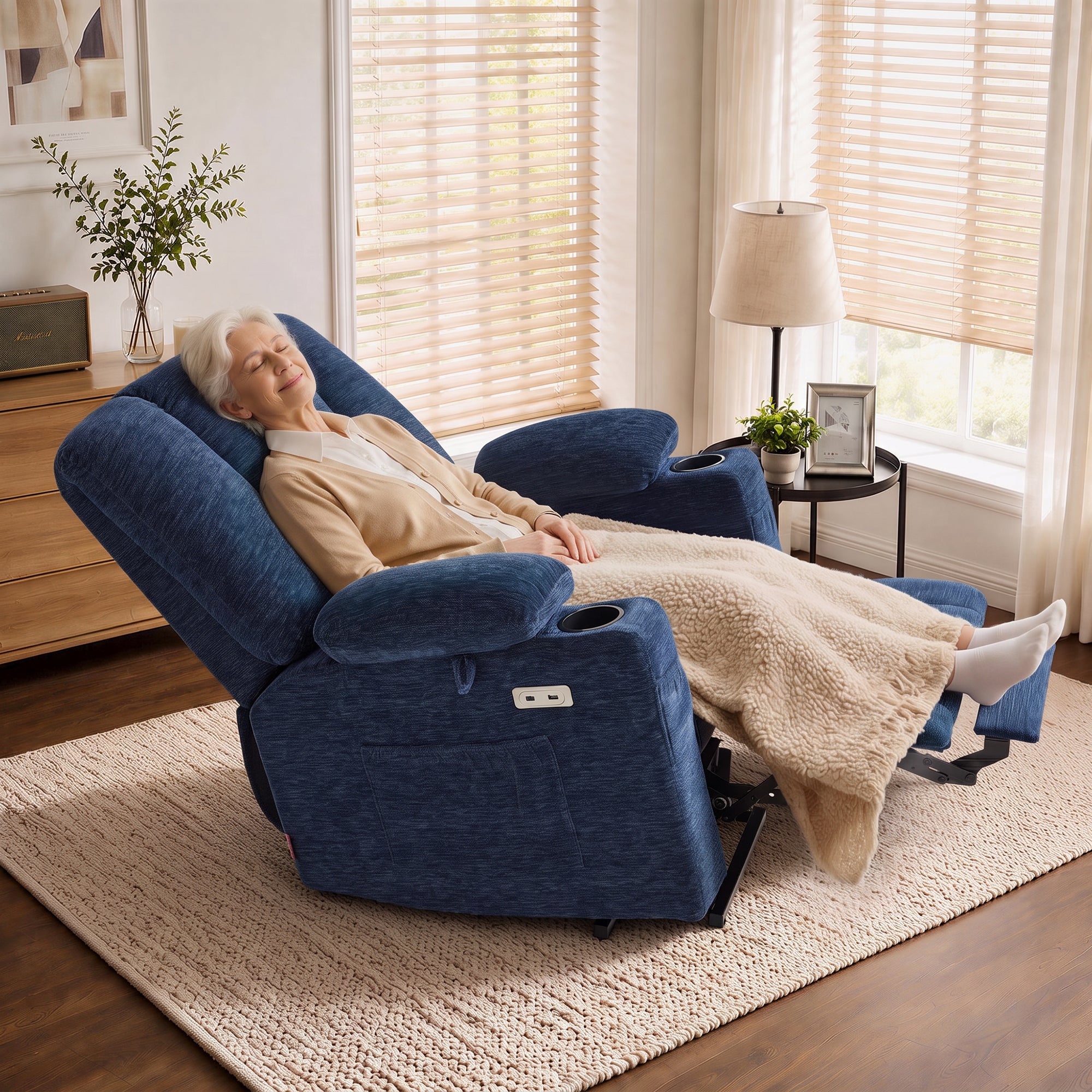 Power Lift Recliner with Airbag Massage for Eldery 7507