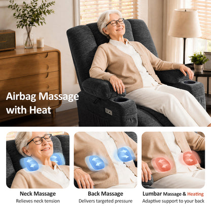 Power Lift Recliner with Airbag Massage for Eldery 7507