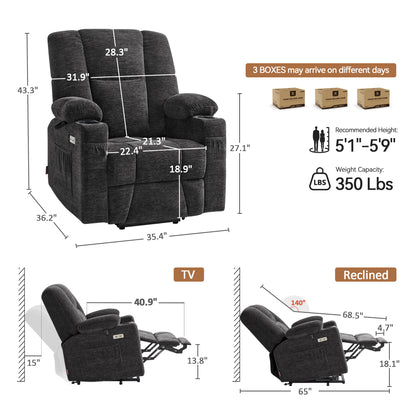 Power Lift Recliner with Airbag Massage for Eldery 7507