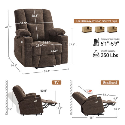 Power Lift Recliner with Airbag Massage for Eldery 7507