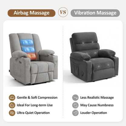 Power Lift Recliner with Airbag Massage for Eldery 7507