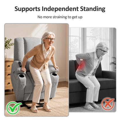 Power Lift Recliner with Airbag Massage for Eldery 7507