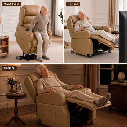 Power Lift Recliner with Wheels & Removable Armrests 7118