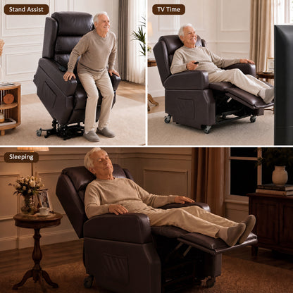 Power Lift Recliner with Wheels & Removable Armrests 7118