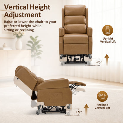 Power Lift Recliner with Wheels & Removable Armrests 7118