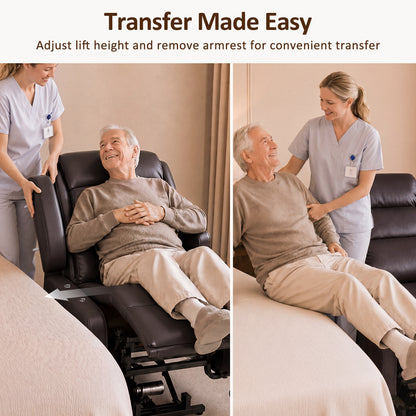 Power Lift Recliner with Wheels & Removable Armrests 7118
