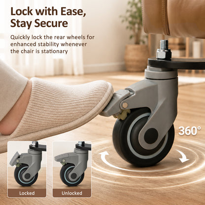 Power Lift Recliner with Wheels & Removable Armrests 7118