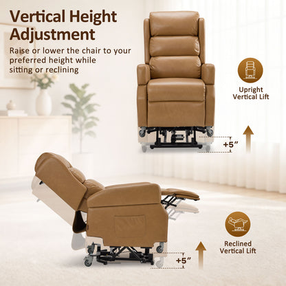 Power Lift Recliner with Wheels & Removable Armrests 7118