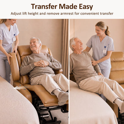 Power Lift Recliner with Wheels & Removable Armrests 7118