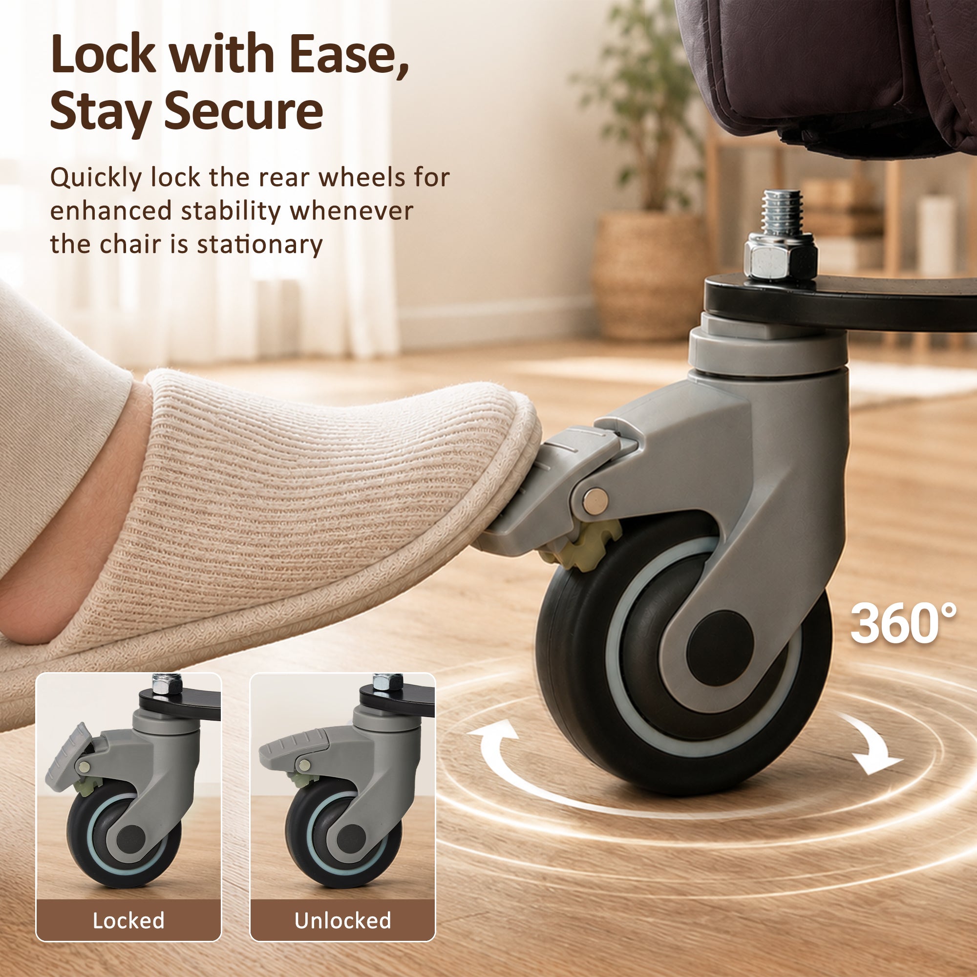 Power Lift Recliner with Wheels & Removable Armrests 7118