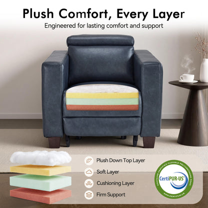 Zero Wall Hugger Power Recliner with Power Headrest, HL128