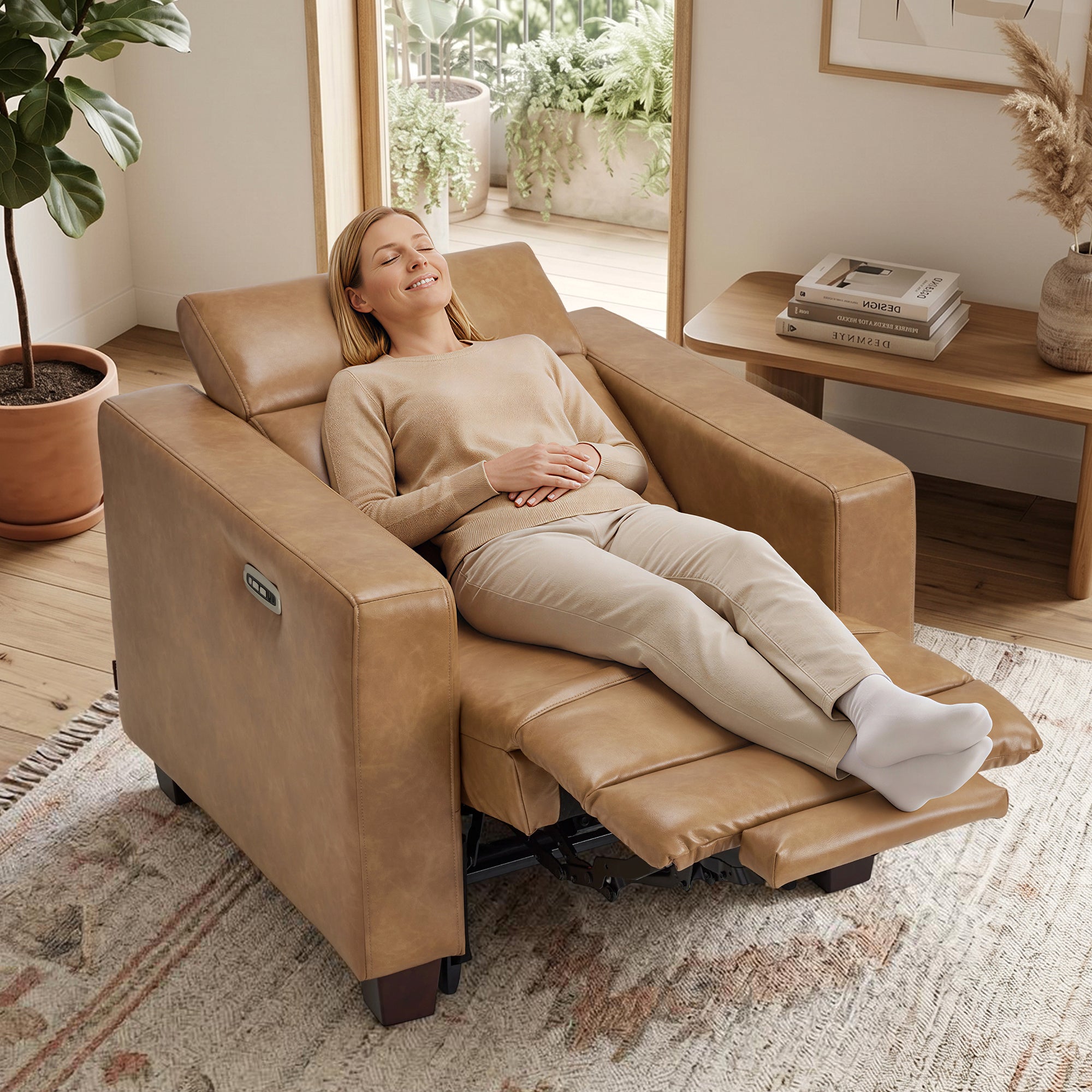 Zero Wall Hugger Power Recliner with Power Headrest, HL128