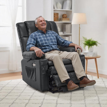 Power Lift Recliner Chair for Elderly, Dual Motor, Massage and Heat, Faux Leather 7890|7893|7896|R7891|R7897|R7894