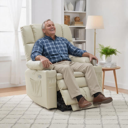 Power Lift Recliner Chair for Elderly, Dual Motor, Massage and Heat, Faux Leather 7890|7893|7896|R7891|R7897|R7894