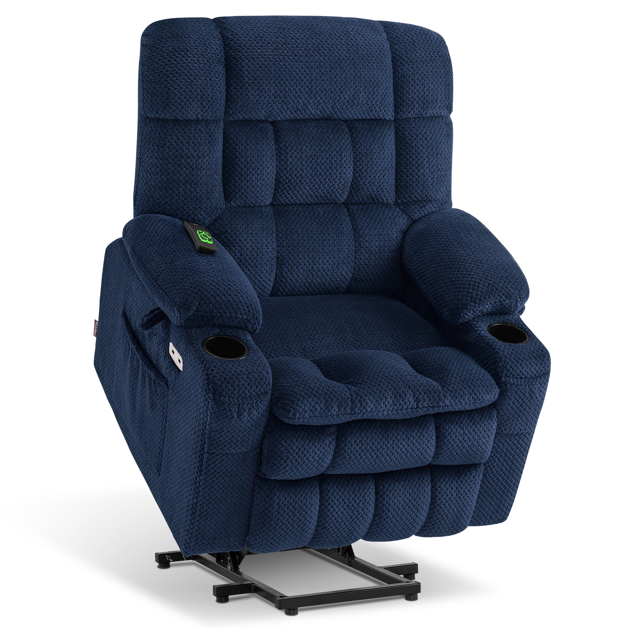 Dual Motor Power Lift Recliner Chair for Elderly, Massage and Heat, Lay Flat for Sleeping, Fabric 7890|7893|7896|R7897|R7891|R7894