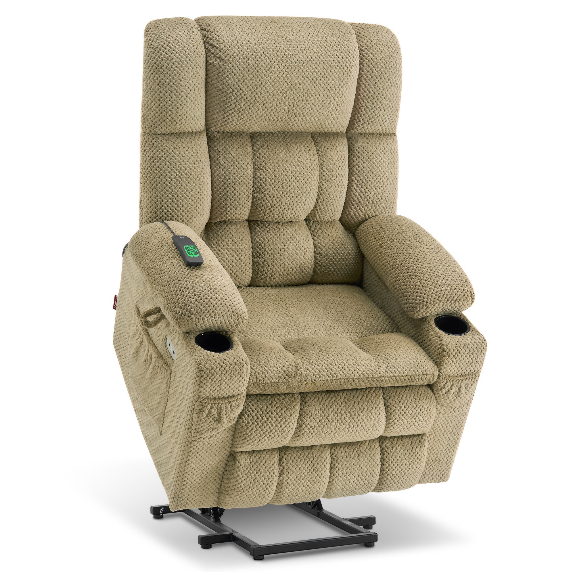 Dual Motor Power Lift Recliner Chair for Elderly, Massage and Heat, Lay Flat for Sleeping, Fabric 7890|7893|7896|R7897|R7891|R7894