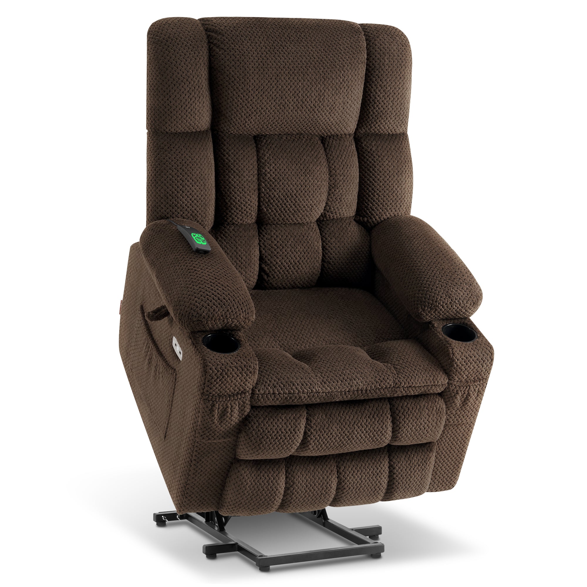 Dual Motor Power Lift Recliner Chair for Elderly, Massage and Heat, Lay Flat for Sleeping, Fabric 7890|7893|7896|R7897|R7891|R7894