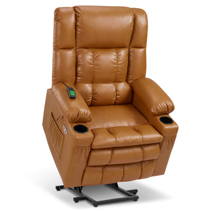 Power Lift Recliner Chair for Elderly, Dual Motor, Massage and Heat, Faux Leather 7890|7893|7896|R7891|R7897|R7894
