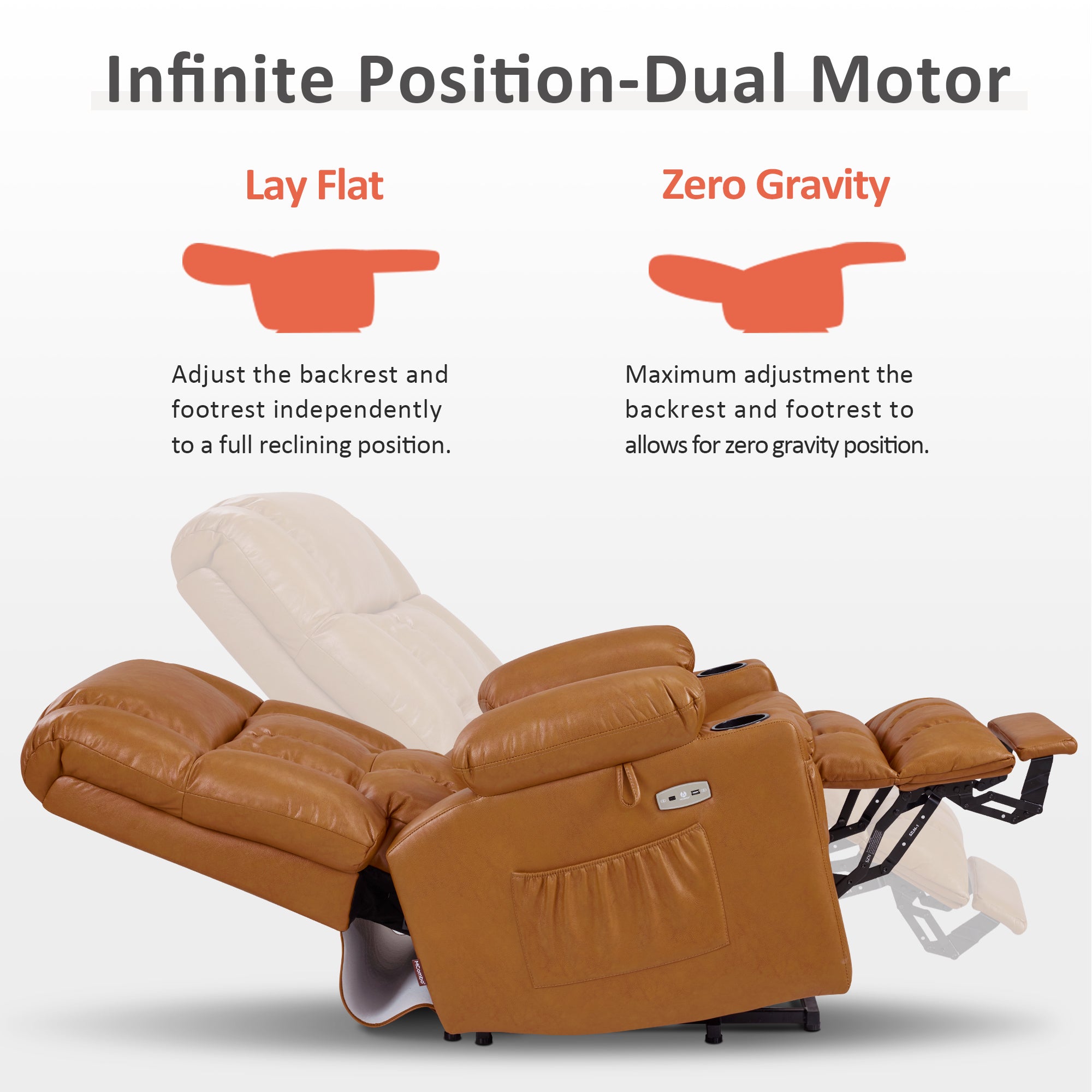 Power Lift Recliner Chair for Elderly, Dual Motor, Massage and Heat, Faux Leather 7890|7893|7896|R7891|R7897|R7894