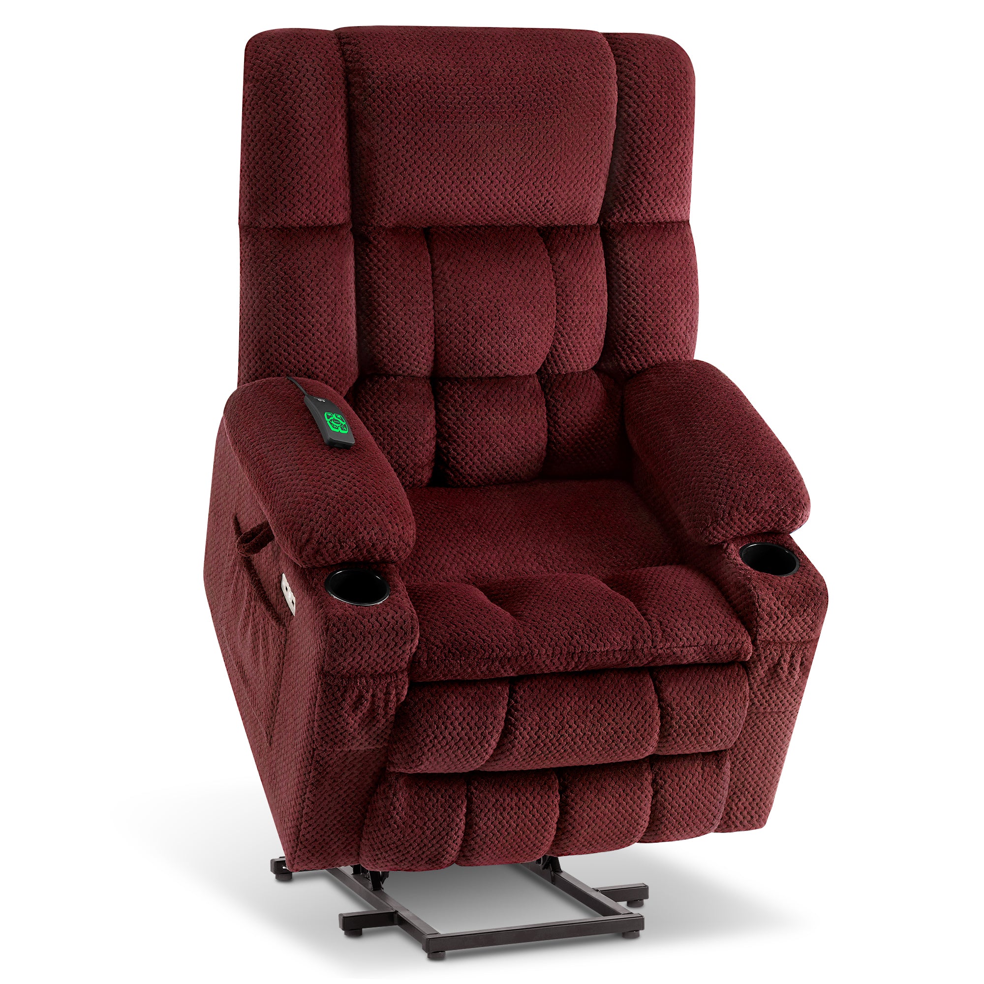 Dual Motor Power Lift Recliner Chair for Elderly, Massage and Heat, Lay Flat for Sleeping, Fabric 7890|7893|7896|R7897|R7891|R7894