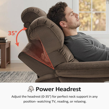 61.6'' Wall Hugger Power Loveseat Recliner Sofa with Adjustable Headrest and USB A & C Charge Ports for Living Room, RVs, Small Spaces, Fabric, ST258M1 | ST258M2 |ST258M3