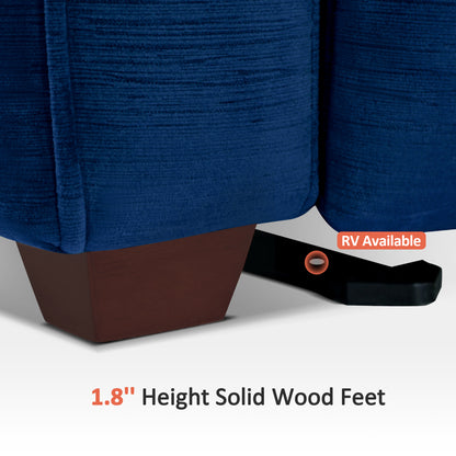 61.6'' Wall Hugger Power Loveseat Recliner Sofa with Adjustable Headrest and USB A & C Charge Ports for Living Room, RVs, Small Spaces, Fabric, ST258M1 | ST258M2 |ST258M3