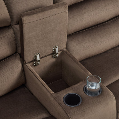 61.6'' Wall Hugger Power Loveseat Recliner Sofa with Adjustable Headrest and USB A & C Charge Ports for Living Room, RVs, Small Spaces, Fabric, ST258M1 | ST258M2 |ST258M3