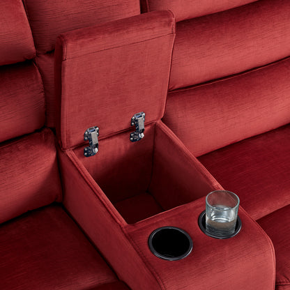 61.6" Power Wall Hugger Loveseat with Adjustable Headrest, Fabric ST258M1 | ST258M2 |ST258M3