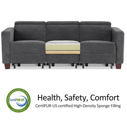 Zero Wall Power Reclining Sofa, Fabric HL198M3