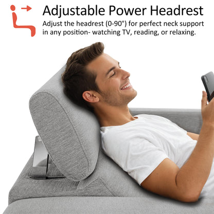 Zero Wall Power Reclining Sofa, Fabric HL198M3