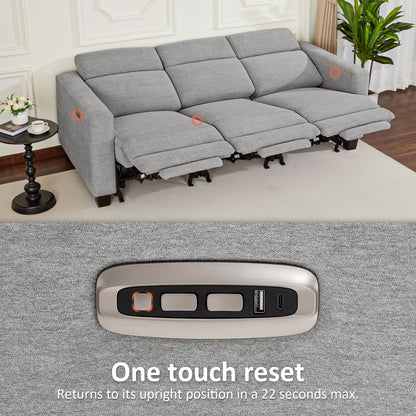 Zero Wall Power Reclining Sofa, Fabric HL198M3