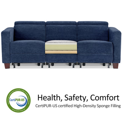 Zero Wall Power Reclining Sofa, Fabric HL198M3