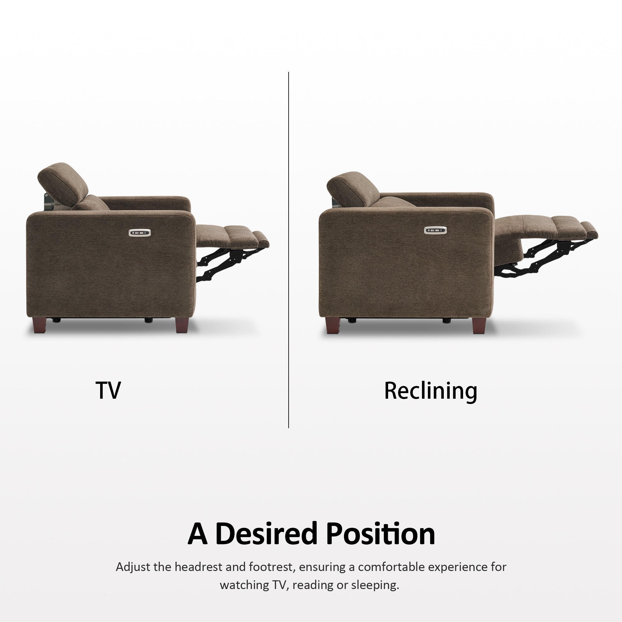 High Leg Power Recliner Chair, HL128