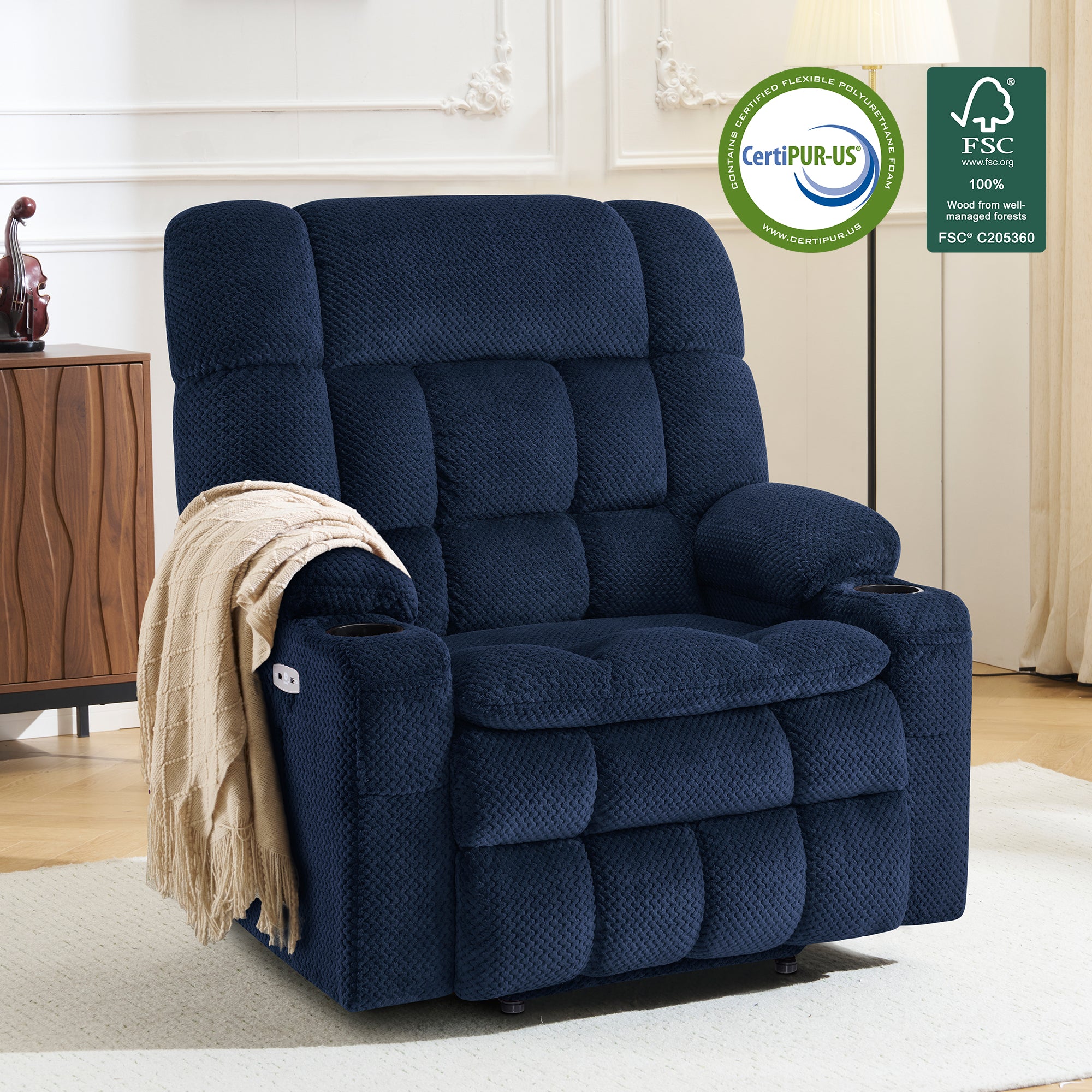 Power Lift Recliner Chair for Elderly, Dual Motor, Massage and Heat, Fabric 7890|7893|7896|R7897|R7891|R7894