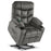 Mcombo Power Lift Recliner Chair Sofa for Elderly, 3 Positions, 2 Side Pockets and Cup Holders, USB Ports, Fabric 7286