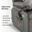 Mcombo Power Lift Recliner Chair Sofa for Elderly, 3 Positions, 2 Side Pockets and Cup Holders, USB Ports, Fabric 7286